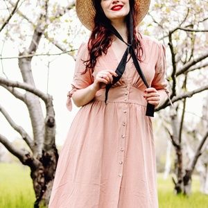 Chicwish Pink Tea Dress